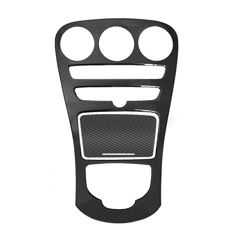 Mittelkonsolen-Abdeckung Für Benz C-Klasse W205 C180L C200 C300 2015-2018 Auto Mittelkonsole Panel Abdeckung Trim ABS Carbon Faser Aufkleber Dekoration Armaturenbrett-Abdeckung(with Clock) von TNTGEBFVBG