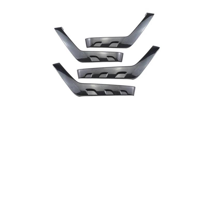 Mittelkonsolen-Abdeckung Für Ford Für 2015-2020 4Pcs Carbon Fiber Farbe Auto Innen Türgriff Abdeckung Trim Auto Innen Dekorative Armaturenbrett-Abdeckung von TNTGEBFVBG
