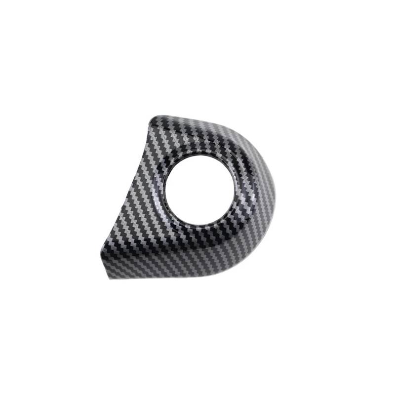 Mittelkonsolen-Abdeckung Für Ford Für Für Everest 2023 1 Stück ABS Carbon Faser Farbe Rot Motor Start Stop Taste Rahmen Trim Abdeckung Armaturenbrett-Abdeckung(Carbon Fiber Color) von TNTGEBFVBG