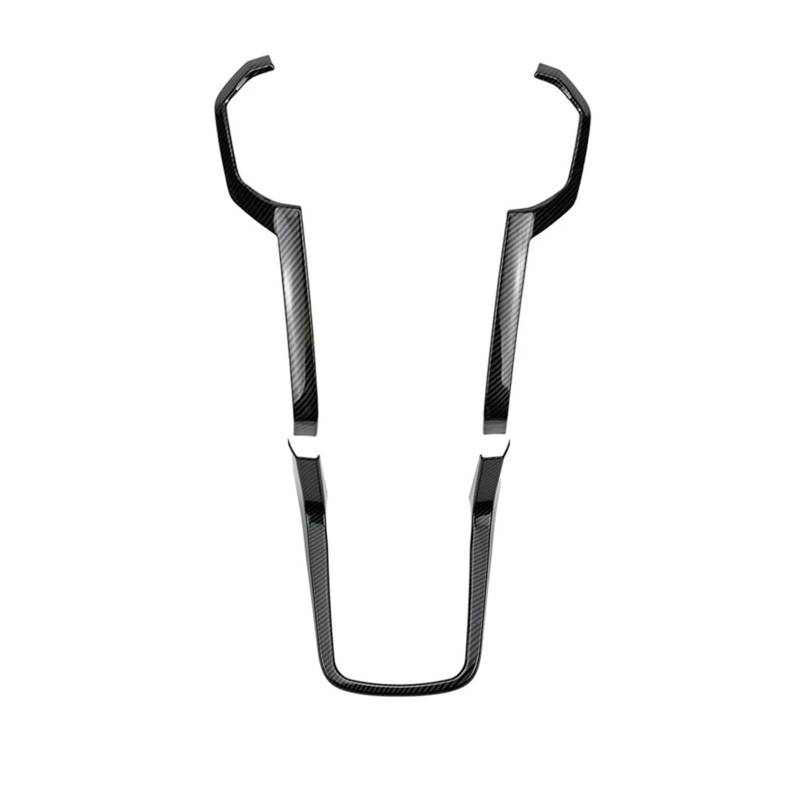 Mittelkonsolen-Abdeckung Für Isuzu Für D-MAX Für MU-X 2012-2019 3-teilige Mittelkonsole In Kohlefaserfarbe U-förmige Schalttafelabdeckung Dekorative Zierabdeckung Armaturenbrett-Abdeckung(3 Pieces) von TNTGEBFVBG