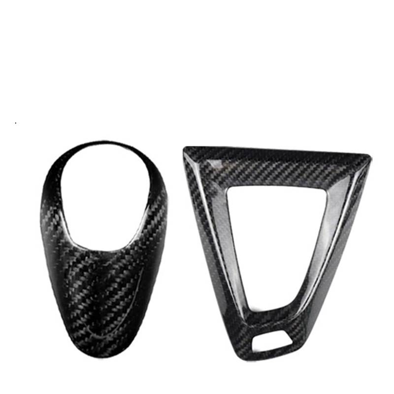 Mittelkonsolen-Abdeckung Für M2 F87 Für M3 F80 Für M4 F82 Für M5 F83 F10 F85 X5M F86 X6M F12 Carbonfaser Schwarz Mittelkonsole Schaltknauf Verkleidung 1St Armaturenbrett-Abdeckung(F) von TNTGEBFVBG