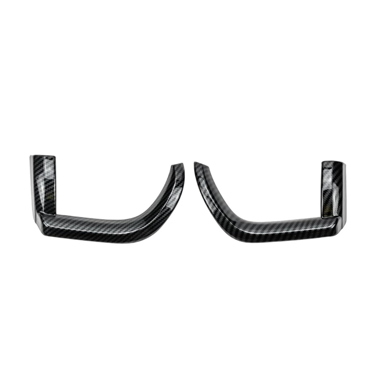 Mittelkonsolen-Abdeckung Für Toyota Für Fortuner 2016 2017 2018 2019 2020 2021 2022 2 Stücke ABS Carbon Faser Farbe Air Outlet AC Vent Abdeckung Trim Armaturenbrett-Abdeckung(Right) von TNTGEBFVBG