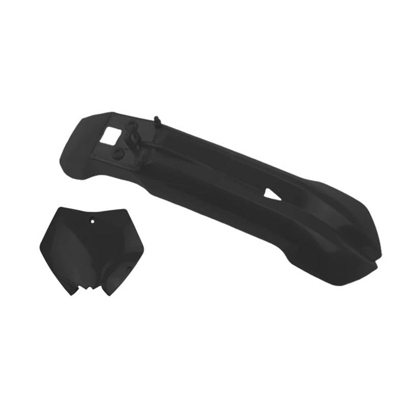 Motorrad Zurück Kotflügel Protector Für Mini Für Apollo Pit Dirt Bike Off Road Motocross Zubehör Motorrad Kotflügel Vorne Und Anzahl Platte Schutz Abdeckung Motorrad Fender(Black) von TNTGEBFVBG