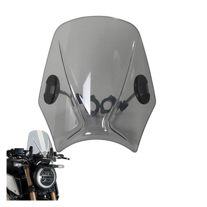 Tourenscheibe Getönt Für CB350 GB 350 CB350RS GB350 RS GB 350 RS 2021 2022 2023 Motorrad Windschutz Windschutz Universal Bildschirm Motorräder Deflektor(Light Smoke) von TNTGEBFVBG
