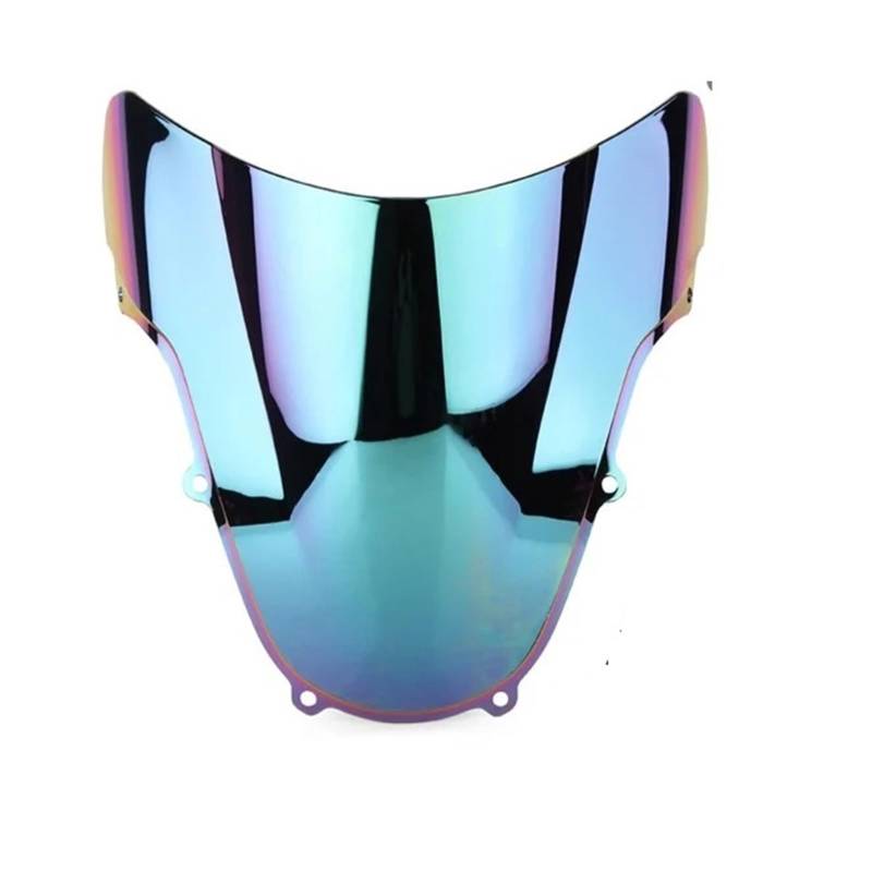 Tourenscheibe Getönt Für Suzuki GSXR1000 GSX-R1000 GSXR 1000 GSX R1000 2001 2002 Windschutzscheibe Double Bubble Windschutz Motorrad Verkleidung Bildschirm Motorräder Deflektor(Dark Grey) von TNTGEBFVBG