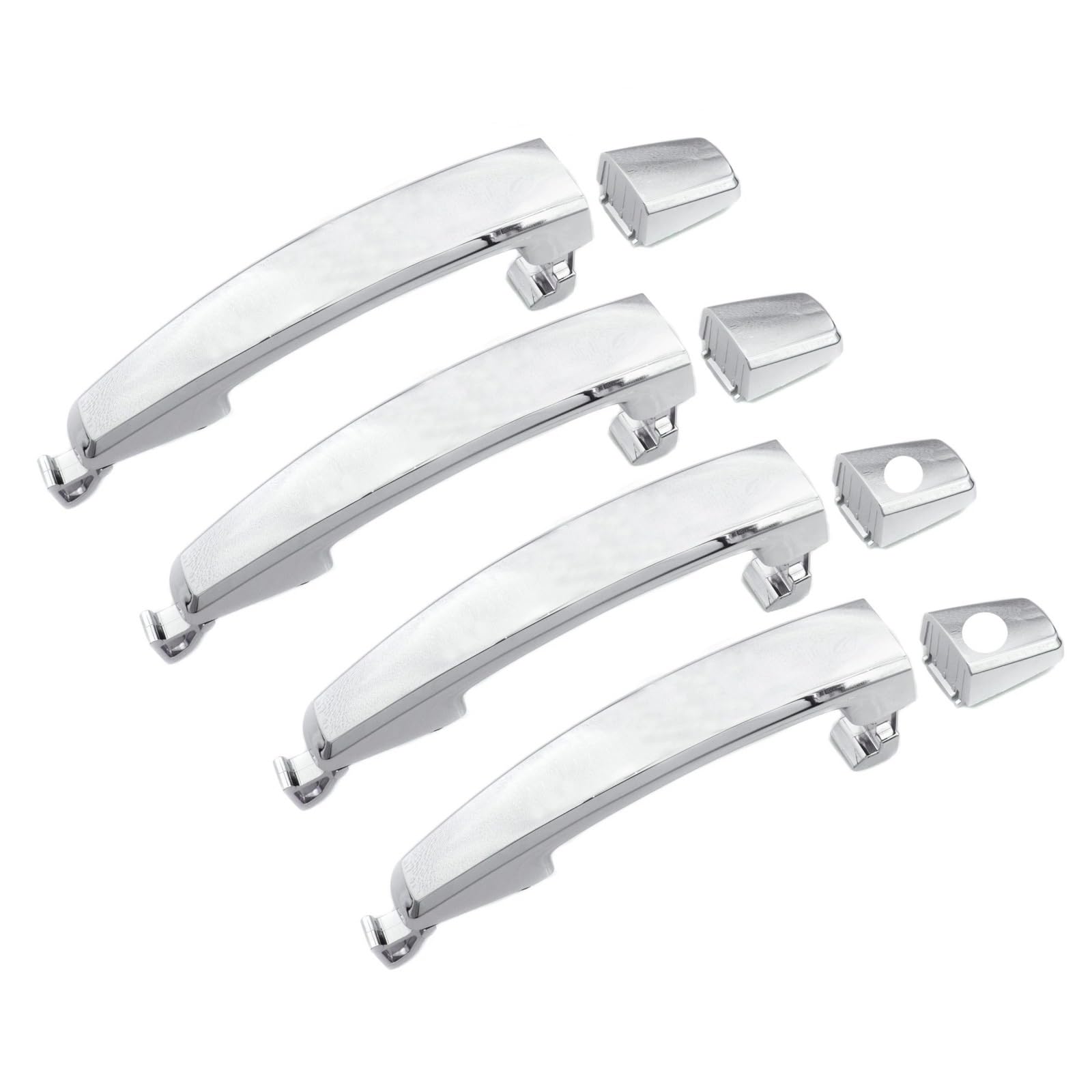 Türaußengriff Rechts Fahrerseite Für Chevrolet Für Captiva Für Sport Für Aveo Für Saturn Für Vue Chrom Außen Außentür Griff 96468266 96468306 Autozubehör(4 Sides 2 Holes) von TNTGEBFVBG