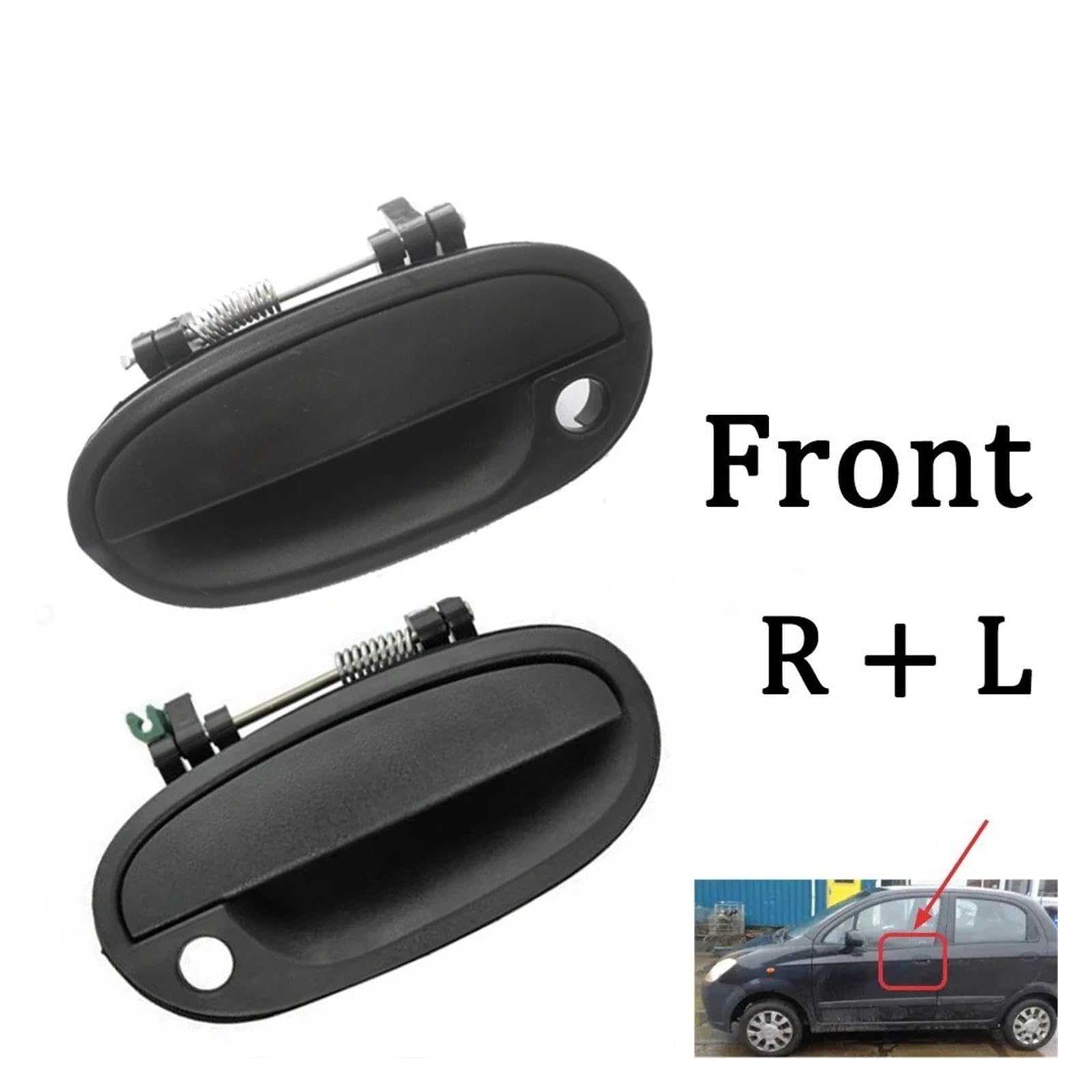 Türaußengriff Rechts Fahrerseite Für Chevrolet Für Spark Für Daewoo Für MATIZ 4 2 1PCS Auto Set AUßENTÜRGRIFF 96601472 96601473 96601474 96601475 VORNE HINTEN Links Autozubehör(C) von TNTGEBFVBG