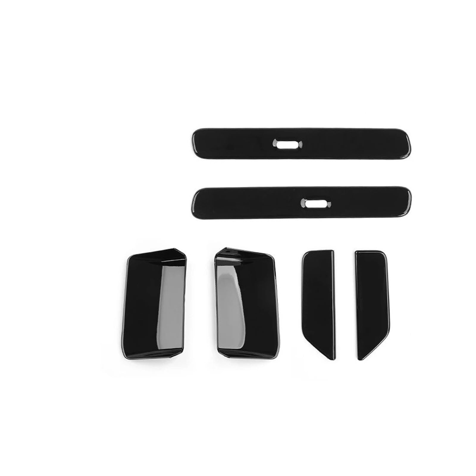 Türaußengriff Rechts Fahrerseite Für Kia EV3 6 Stücke Außentür Griff ABS Aufkleber Fenster Säule Trim Aufkleber Panel Abdeckung Zubehör Autozubehör(Black) von TNTGEBFVBG