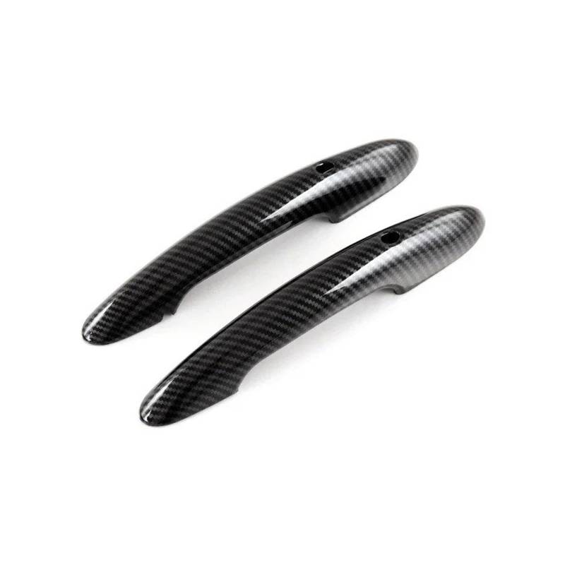 Türaußengriff Rechts Fahrerseite Für MINI Für Cooper S F54 F55 F60 F56 F57 2 Stück Glänzend Schwarze Türgriffabdeckungsaufkleber Auto-Styling Innenraum Autozubehör Autozubehör(Carbon with Hole) von TNTGEBFVBG