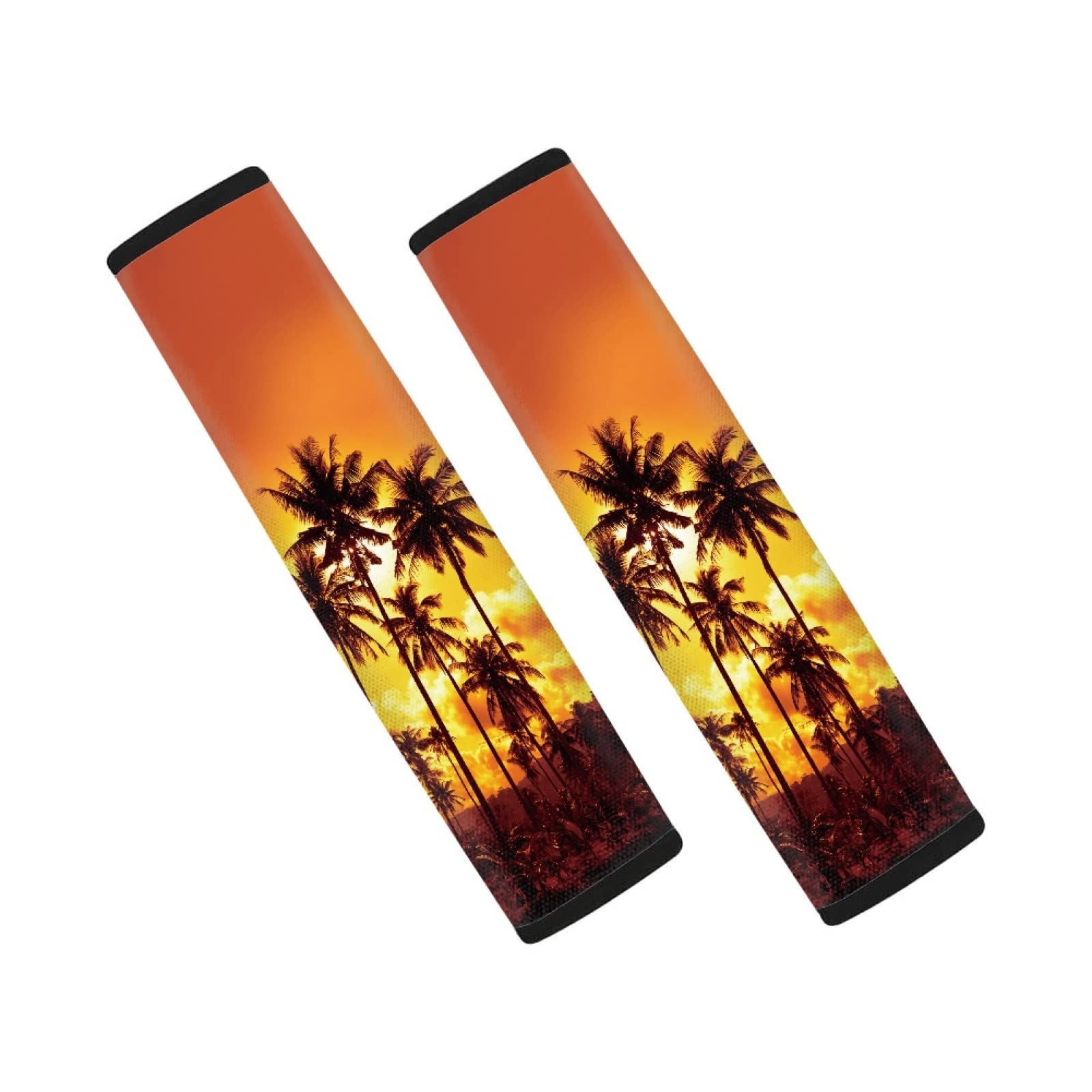 TOADDMOS Gold Sunset Beach Palm Trees Soft Neoprene Car Seat Belt Covers for Men Women,Universal Fit and Washable,2PCs Set TOADDMOS Gold Sunset Beach Palm Trees Soft Neoprene Car Seat Belt Covers for Men Women,Universal Fit and Washable,2PCs Set von TOADDMOS