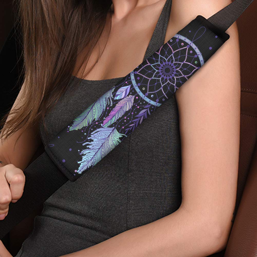 TOADDMOS Tribal Traumfänger Farben Federn Auto Sicherheitsgurt Abdeckung für Erwachsene Jugendliche Kinder Mehrzweck-weich bequem Gurt Schulterpolster für Autos/Taschen TOADDMOS Tribal Traumfänger Farben Federn Auto Sicherheitsgurt Abdeckung für Erwachsene Jugendliche Kinder Mehrzweck-weich bequem Gurt Schulterpolster für Autos/Taschen von TOADDMOS