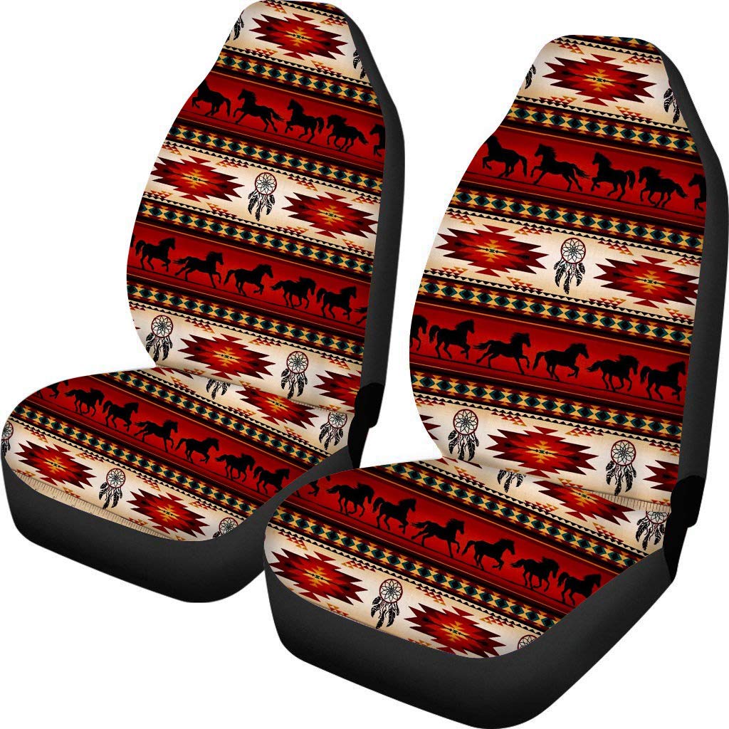 TOADDMOS Tribal Tucson Horse Red Navajo Auto Vordersitzbezüge Südwester Traumfänger Aztekenmuster Schalensitzschoner, universelle Passform für Fahrzeuge Limousinen SUVs TOADDMOS Tribal Tucson Horse Red Navajo Auto Vordersitzbezüge Südwester Traumfänger Aztekenmuster Schalensitzschoner, universelle Passform für Fahrzeuge Limousinen SUVs von TOADDMOS