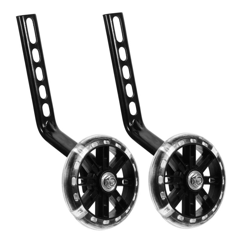 TOBBOMEY 1 Paar Trainingsrad Fahrradzubehör für Stabilisator für Kinderfahrräder professionelle Hilfsräder Stabilisatoren für Kinderfahrräder Ersatzräder Eisen Black von TOBBOMEY