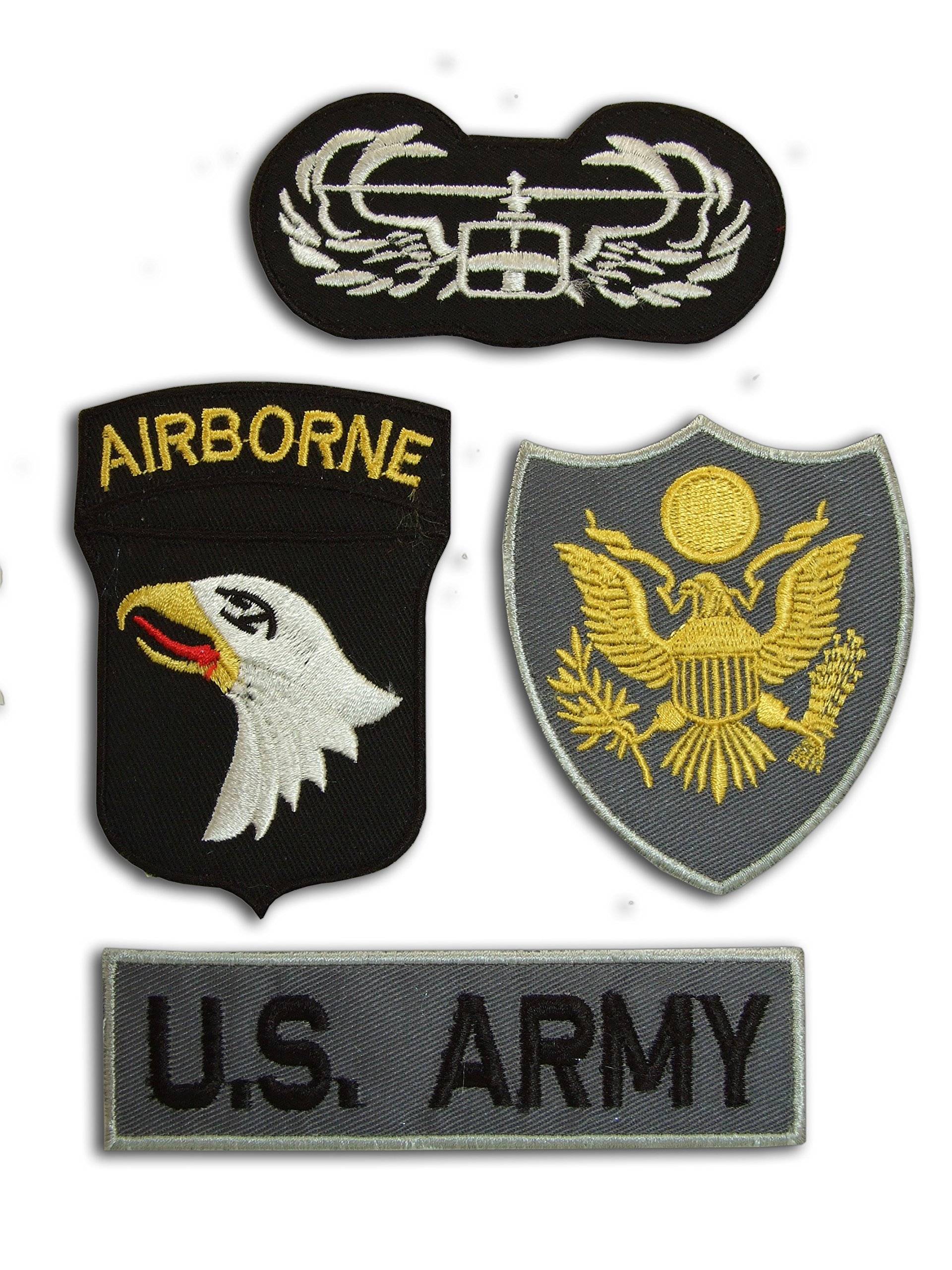 ONEKOOL US Army Airborne Band of Brothers Iron-On Patch Super Set, Aufnäher Bügelbild, Iron on Patches Applikation, by ONEKOOL US Army Airborne Band of Brothers Iron-On Patch Super Set, Aufnäher Bügelbild, Iron on Patches Applikation, by von TOFOW