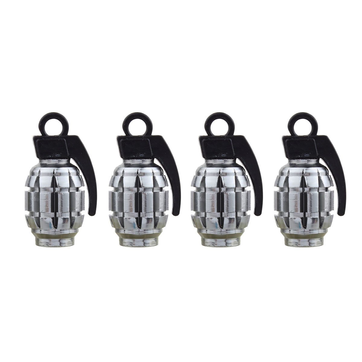 TOMALL Reifen Ventilkappen Titanium Grey Chrom Granate Style Aluminium-Legierung für Auto Offroad Bus Felgen TOMALL Reifen Ventilkappen Titanium Grey Chrom Granate Style Aluminium-Legierung für Auto Offroad Bus Felgen von TOMALL