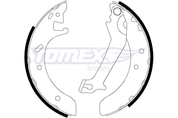 Bremsbackensatz Hinterachse TOMEX Brakes TX 20-51 Bremsbackensatz Hinterachse TOMEX Brakes TX 20-51 von TOMEX Brakes