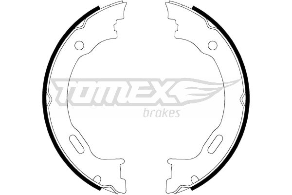 Bremsbackensatz Hinterachse TOMEX Brakes TX 22-27 Bremsbackensatz Hinterachse TOMEX Brakes TX 22-27 von TOMEX Brakes