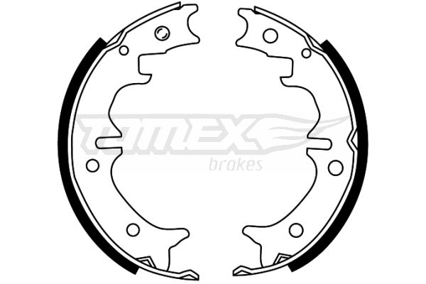 Bremsbackensatz Hinterachse TOMEX Brakes TX 22-29 Bremsbackensatz Hinterachse TOMEX Brakes TX 22-29 von TOMEX Brakes