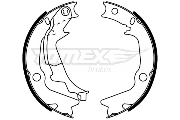 Bremsbackensatz Hinterachse TOMEX Brakes TX 22-53 Bremsbackensatz Hinterachse TOMEX Brakes TX 22-53 von TOMEX Brakes