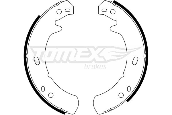 Bremsbackensatz Hinterachse TOMEX Brakes TX 23-24 Bremsbackensatz Hinterachse TOMEX Brakes TX 23-24 von TOMEX Brakes