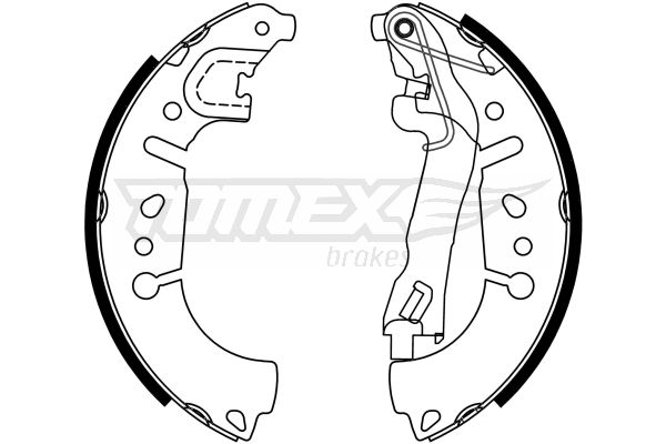 Bremsbackensatz Hinterachse TOMEX Brakes TX 23-37 Bremsbackensatz Hinterachse TOMEX Brakes TX 23-37 von TOMEX Brakes