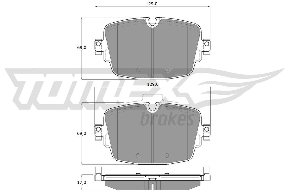 Bremsbelagsatz, Scheibenbremse Hinterachse TOMEX Brakes TX 16-13 Bremsbelagsatz, Scheibenbremse Hinterachse TOMEX Brakes TX 16-13 von TOMEX Brakes
