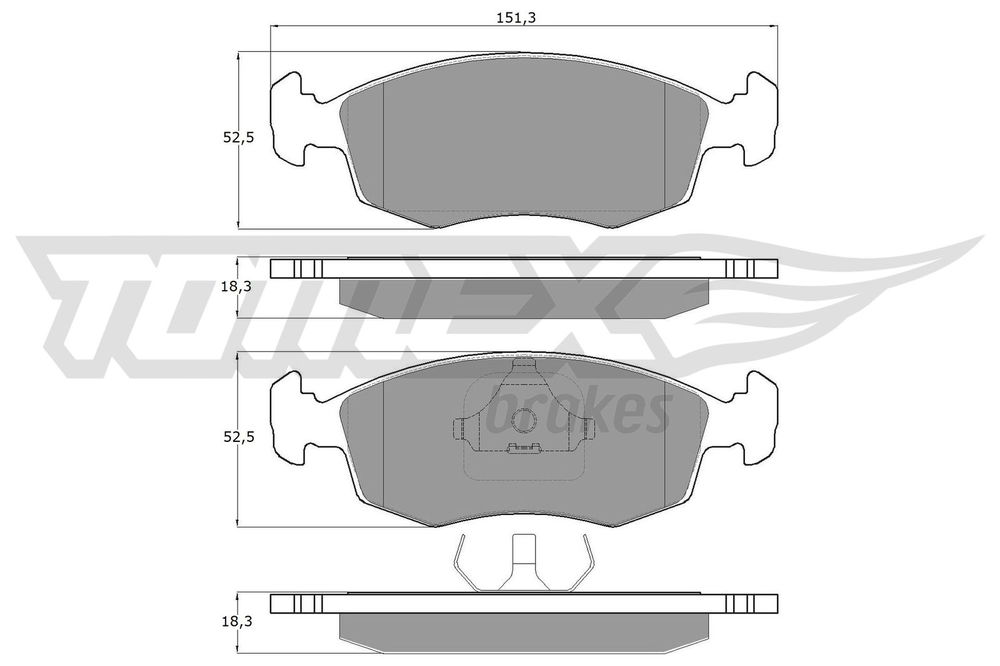 Bremsbelagsatz, Scheibenbremse Vorderachse TOMEX Brakes TX 11-85 Bremsbelagsatz, Scheibenbremse Vorderachse TOMEX Brakes TX 11-85 von TOMEX Brakes