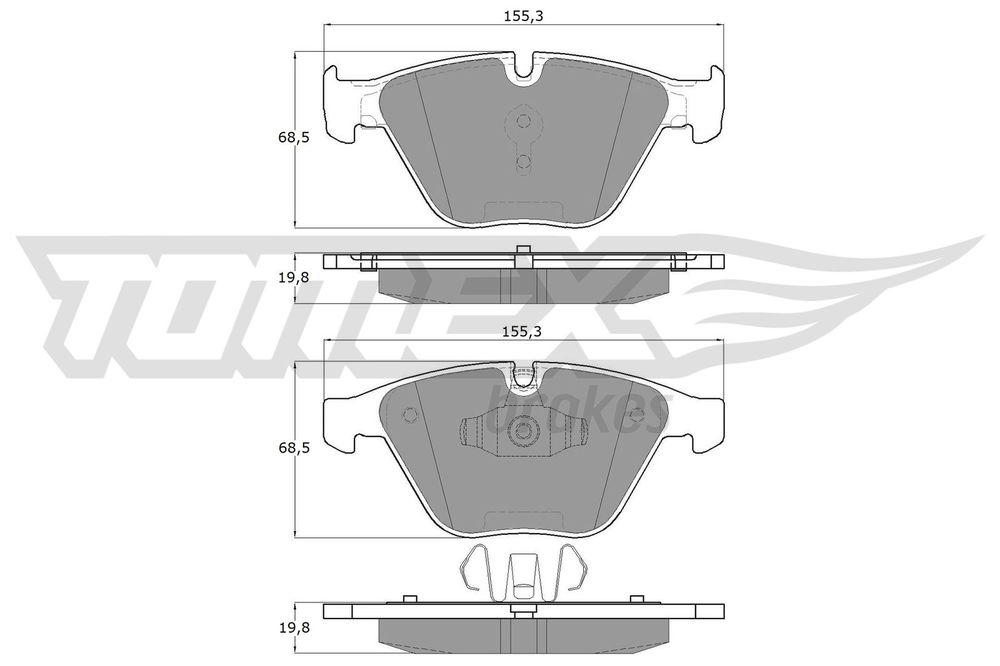 Bremsbelagsatz, Scheibenbremse Vorderachse TOMEX Brakes TX 13-251 Bremsbelagsatz, Scheibenbremse Vorderachse TOMEX Brakes TX 13-251 von TOMEX Brakes