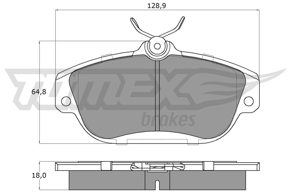 Bremsbelagsatz, Scheibenbremse Vorderachse TOMEX Brakes TX 14-01 Bremsbelagsatz, Scheibenbremse Vorderachse TOMEX Brakes TX 14-01 von TOMEX Brakes