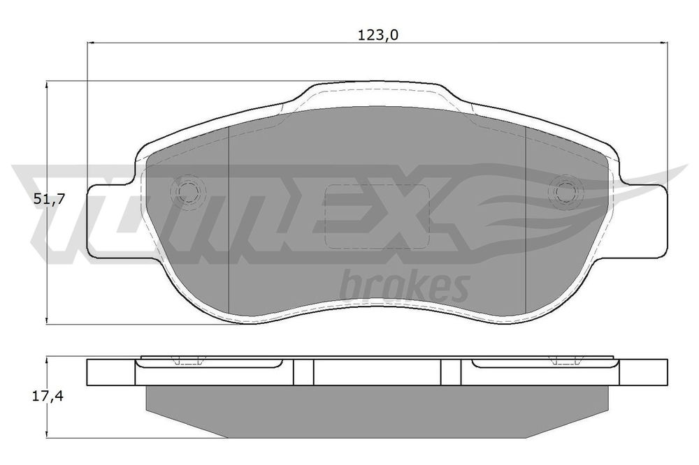 Bremsbelagsatz, Scheibenbremse Vorderachse TOMEX Brakes TX 14-43 Bremsbelagsatz, Scheibenbremse Vorderachse TOMEX Brakes TX 14-43 von TOMEX Brakes