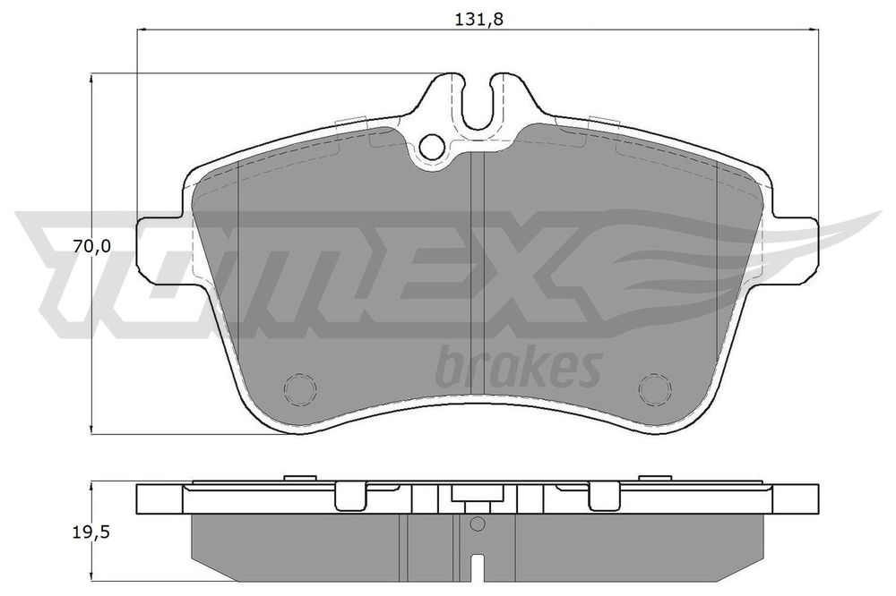 Bremsbelagsatz, Scheibenbremse Vorderachse TOMEX Brakes TX 14-55 Bremsbelagsatz, Scheibenbremse Vorderachse TOMEX Brakes TX 14-55 von TOMEX Brakes