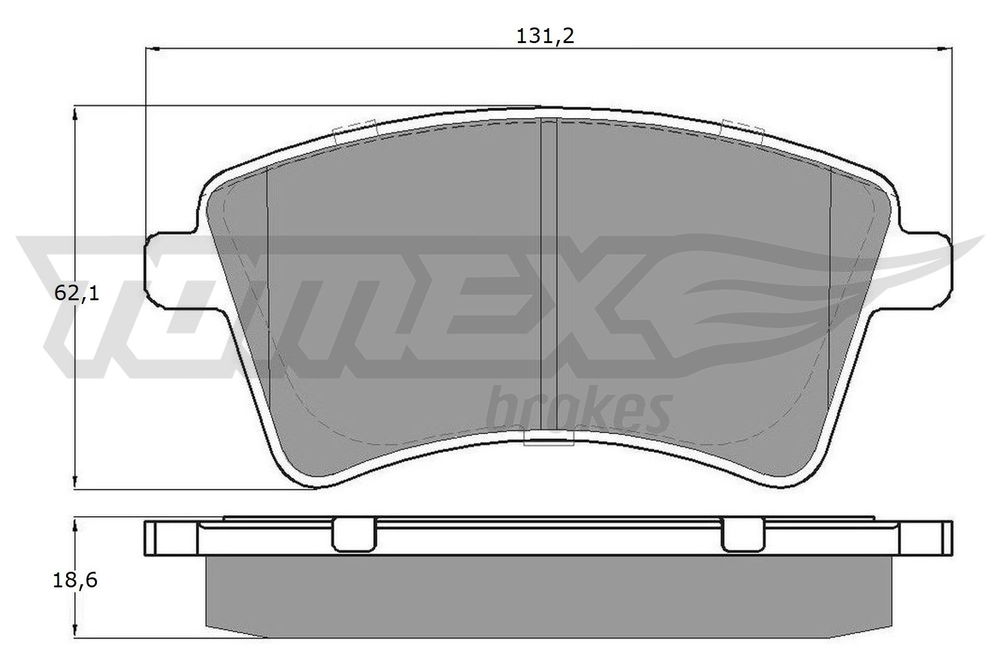 Bremsbelagsatz, Scheibenbremse Vorderachse TOMEX Brakes TX 15-84 Bremsbelagsatz, Scheibenbremse Vorderachse TOMEX Brakes TX 15-84 von TOMEX Brakes