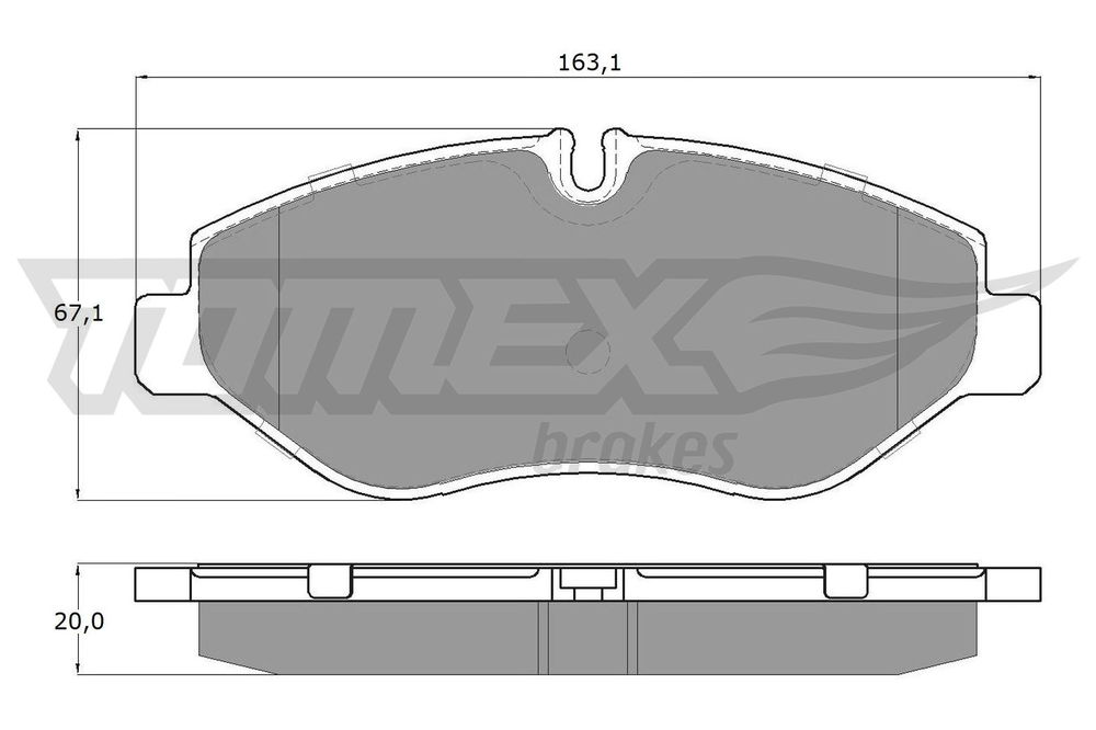 Bremsbelagsatz, Scheibenbremse Vorderachse TOMEX Brakes TX 15-86 Bremsbelagsatz, Scheibenbremse Vorderachse TOMEX Brakes TX 15-86 von TOMEX Brakes