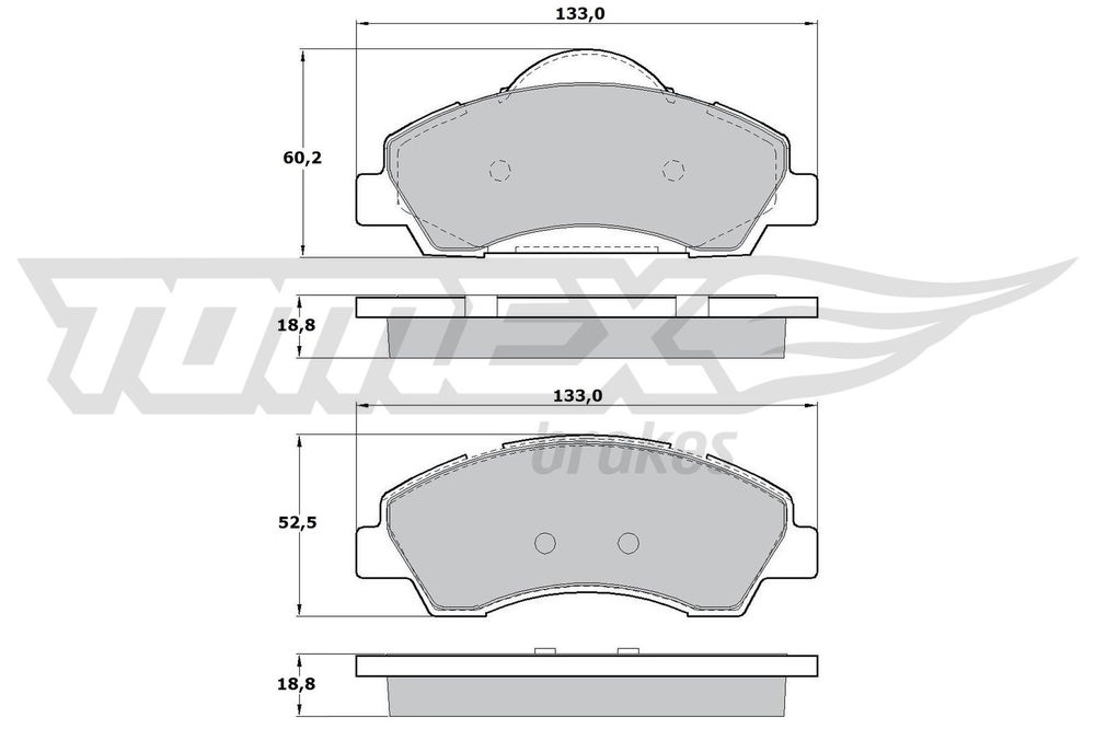 Bremsbelagsatz, Scheibenbremse Vorderachse TOMEX Brakes TX 17-28 Bremsbelagsatz, Scheibenbremse Vorderachse TOMEX Brakes TX 17-28 von TOMEX Brakes