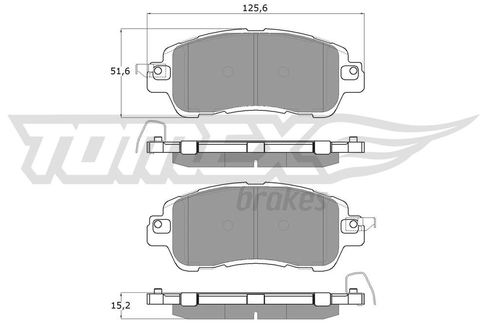 Bremsbelagsatz, Scheibenbremse Vorderachse TOMEX Brakes TX 18-26 Bremsbelagsatz, Scheibenbremse Vorderachse TOMEX Brakes TX 18-26 von TOMEX Brakes