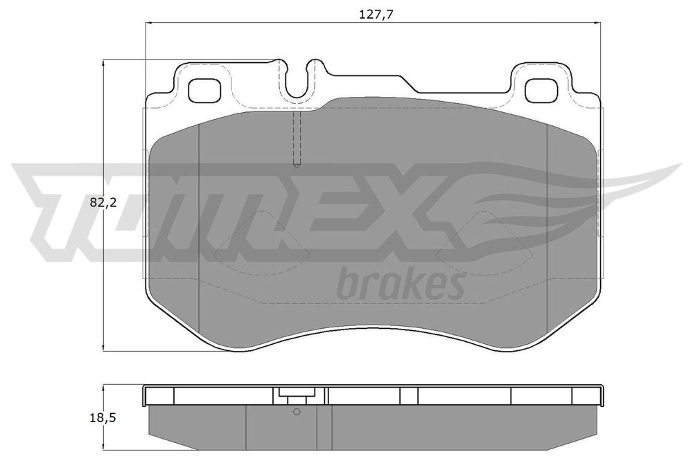 Bremsbelagsatz, Scheibenbremse Vorderachse TOMEX Brakes TX 18-51 Bremsbelagsatz, Scheibenbremse Vorderachse TOMEX Brakes TX 18-51 von TOMEX Brakes