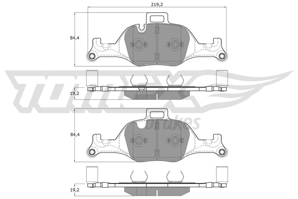 Bremsbelagsatz, Scheibenbremse Vorderachse TOMEX Brakes TX 19-08 Bremsbelagsatz, Scheibenbremse Vorderachse TOMEX Brakes TX 19-08 von TOMEX Brakes