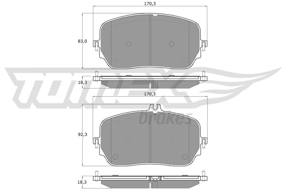 Bremsbelagsatz, Scheibenbremse Vorderachse TOMEX Brakes TX 19-78 Bremsbelagsatz, Scheibenbremse Vorderachse TOMEX Brakes TX 19-78 von TOMEX Brakes