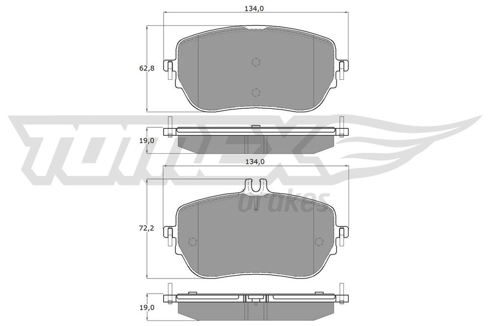 Bremsbelagsatz, Scheibenbremse Vorderachse TOMEX Brakes TX 19-90 Bremsbelagsatz, Scheibenbremse Vorderachse TOMEX Brakes TX 19-90 von TOMEX Brakes