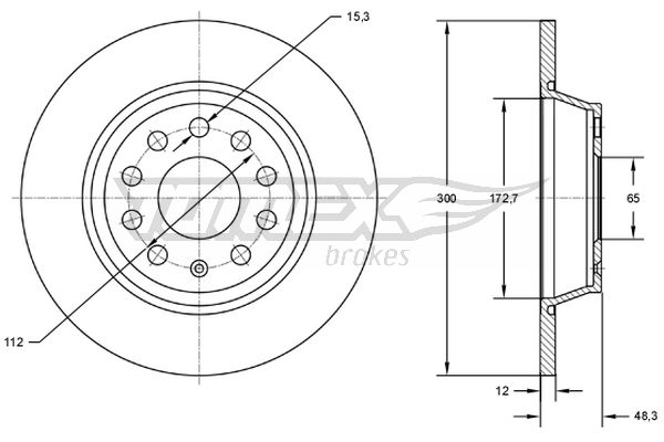 Bremsscheibe TOMEX Brakes TX 72-69 Bremsscheibe TOMEX Brakes TX 72-69 von TOMEX Brakes
