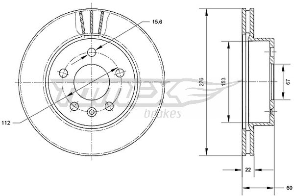 Bremsscheibe Vorderachse TOMEX Brakes TX 70-52 Bremsscheibe Vorderachse TOMEX Brakes TX 70-52 von TOMEX Brakes