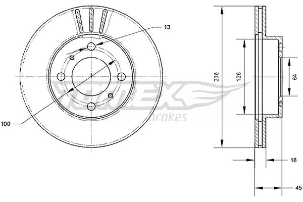 Bremsscheibe Vorderachse TOMEX Brakes TX 70-98 Bremsscheibe Vorderachse TOMEX Brakes TX 70-98 von TOMEX Brakes