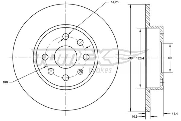 Bremsscheibe Vorderachse TOMEX Brakes TX 71-52 Bremsscheibe Vorderachse TOMEX Brakes TX 71-52 von TOMEX Brakes