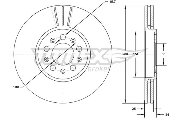 Bremsscheibe Vorderachse TOMEX Brakes TX 72-04 Bremsscheibe Vorderachse TOMEX Brakes TX 72-04 von TOMEX Brakes