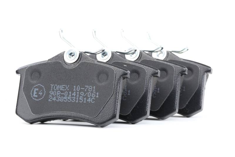 TOMEX brakes Bremsbelagsatz VW,AUDI,FORD TX 10-781 1E0698451,1E0698451B,1E0698451C 1E0698451D,1E0698451E,1E0698451G,1H0615415,1H0615415A,1H0615415D von TOMEX brakes
