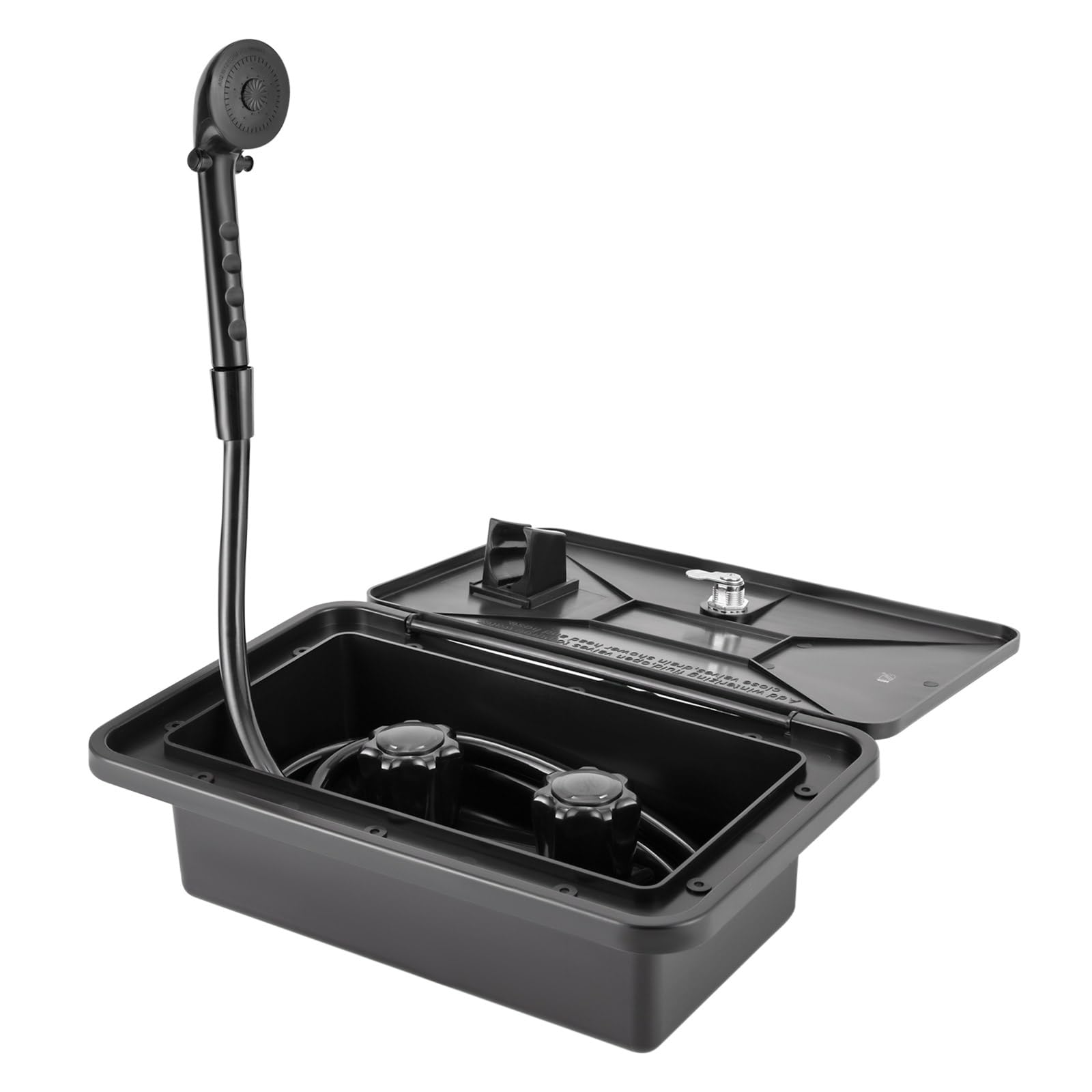 TONFEION Außendusche Kit Außendusche für Wohnmobile RV Duschbox Kit RV Duschbox Duschkasten Kit mit Schloss RV Außendusche Box Kit Boot Außendusche Kit Schwarz TONFEION Außendusche Kit Außendusche für Wohnmobile RV Duschbox Kit RV Duschbox Duschkasten Kit mit Schloss RV Außendusche Box Kit Boot Außendusche Kit Schwarz von TONFEION