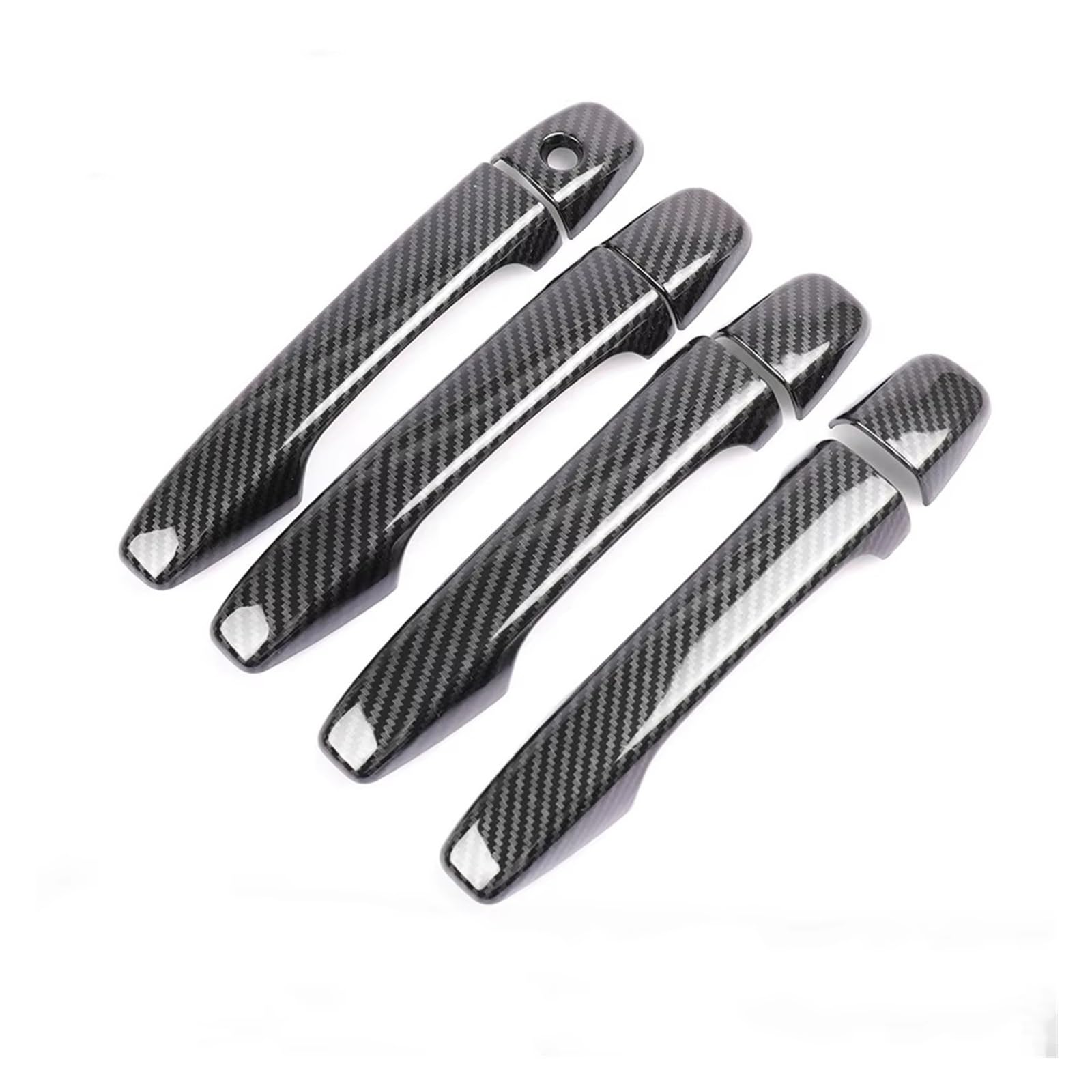 Kompatibel Mit Peugeot 207 308 407 Chrom Carbon Fiber TÜRGRIFF Abdeckung Trim Auto Styling ZUBEHÖR Auto Türgriff Abdeckung(Carbon Fiber) von TONMHXA