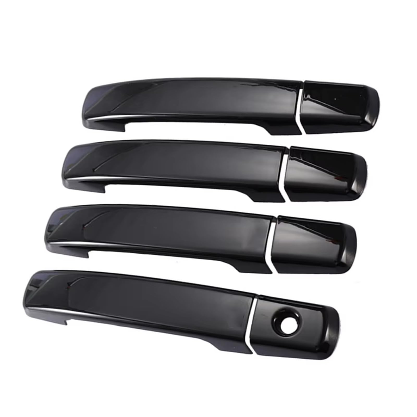 Kompatibel Mit Qashqai J10 2007-2013 Erste Generation, 8-teilige Autotürgriffabdeckungen, Zierleisten, Chrom-Türgriffabdeckungen, Styling Auto Türgriff Abdeckung(Carbon fiber,Without smart hole) von TONMHXA