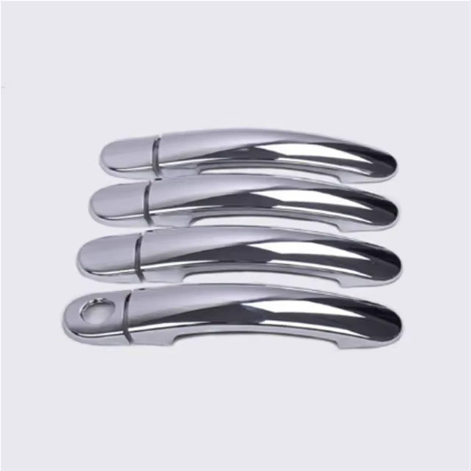 Kompatibel Mit VW Für Golf 5 2004 2005 2006 2007–2009, Autoaufkleber, Außenteile, Zubehör, Glänzend Schwarz, Türgriffabdeckung, Aufkleber, Zierleiste Auto Türgriff Abdeckung(Chrome,Single hole) von TONMHXA