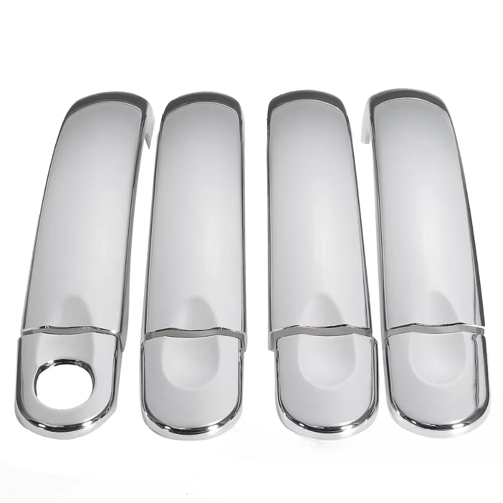 Kompatibel Mit VW Für Transporter 2003-2008 2009 2010 2011 2012 2013 2014 2015 Chrome AUßEN SEITENTÜRGRIFFABDECKUNGEN Trim Auto Türgriff Abdeckung(Chrome) von TONMHXA